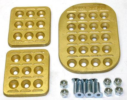 Pedal Plates Aluminimum Gold