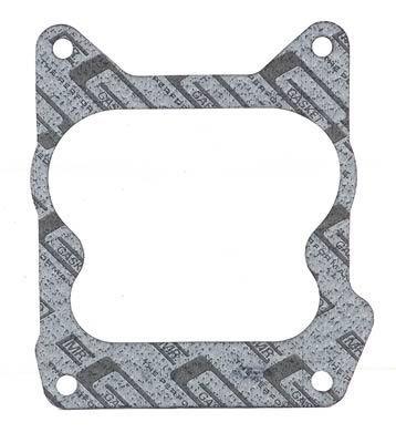 Carburetor Mounting Gasket, Nitrile Rubber Composite, 4-Barrel, Quadrajet, Open Center, .063"