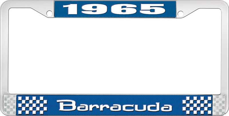 nummerplåtsram 1965 barracuda - blå