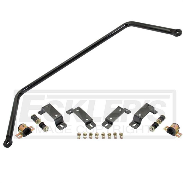 Sway Bar, Solid, Steel, Black, Front, 1 1/4 in. Diameter, Chevy, C10 Pickup