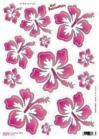Sticker "flowers" Pink