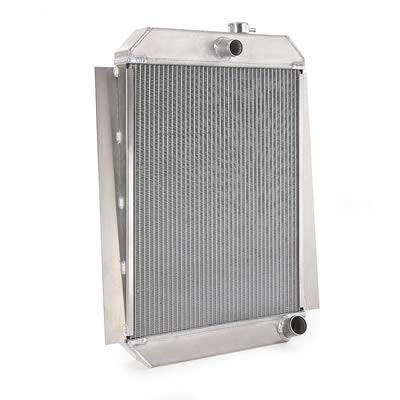 Natural Finish Downflow  Radiator for GM w/Std Trans