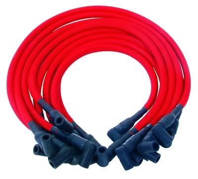 Spark Plug Wires, LiveWires, Spiral Core, 10mm, Red Wires