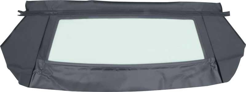 CONVERTIBLE REAR GLASS WINDOW - BLACK VINYL