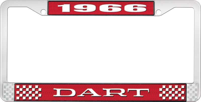 nummerplåtshållare 1966 dart - röd