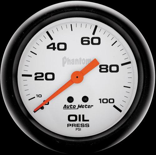 Oilpressure Gauge 67mm 0-100psi Phantom Mechanical