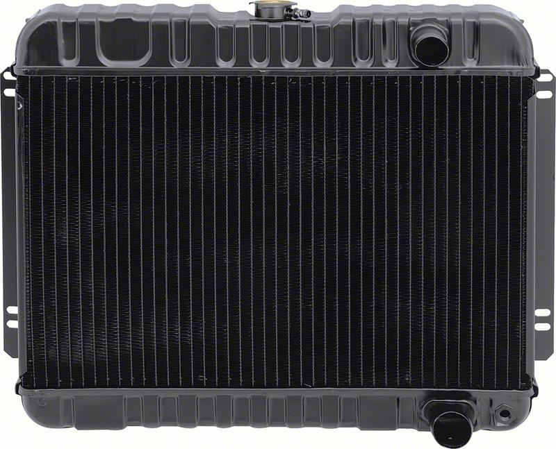 "1963-65 CHEVY II/NOVA 8 CYL RADIATOR MT 3 ROW INLET ON PASSENGER SIDE (15-1/2"" X 25-1/2"" X 2"" CORE)"