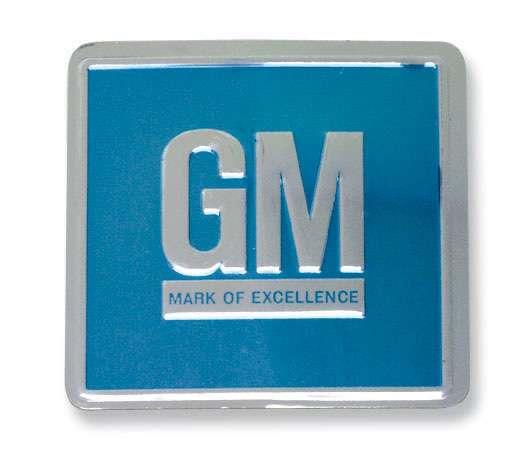 decal, "GM, mark of excellence"