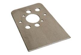 Quick Fasteners, Weld Plate, Mounting Brackets, Steel, Flat, Set of 10