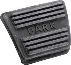 Pedal Pad, Park Brake, Black Rubber, Chevy, Each