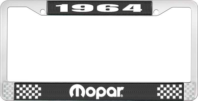 1964 MOPAR LICENSE PLATE FRAME - BLACK
