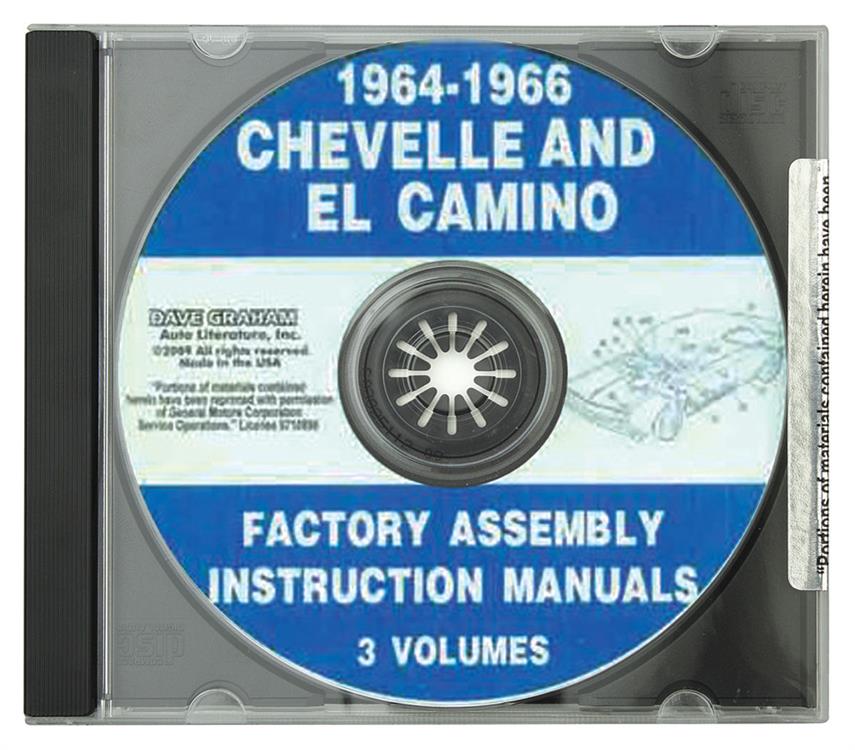 Assembly Manual, CD-ROM, 1964-66 Chevelle/El Camino