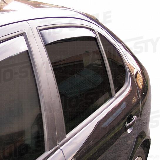 Zijwindschermen Master Dark (achter) Fiat Doblo 5 deurs 2010- / Opel Combo D 5 deurs 2011-