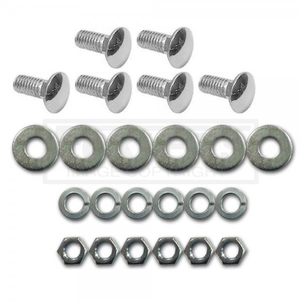 Bumper Mounting Bolt Kit, Show Quality Chrome, Front Or Rear