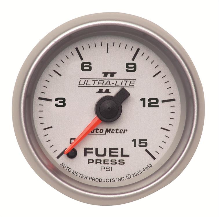 Fuel pressure, 52.4mm, 0-15 psi, electric