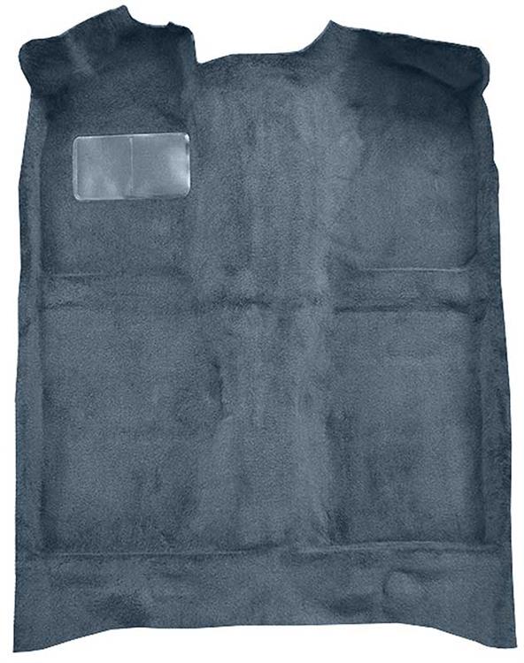1979-81 Mustang Passenger Area Cut Pile Molded Floor Carpet with Mass Backing - Blue