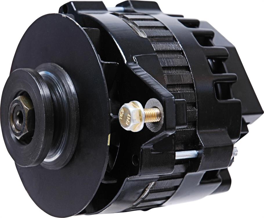 alternator / generator, 160A, 12/16 volt, Black powdercoated