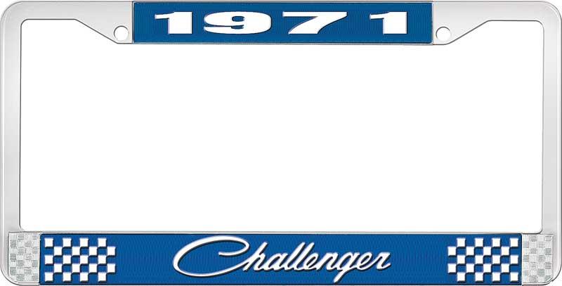 1971 CHALLENGER LICENSE PLATE FRAME - BLUE