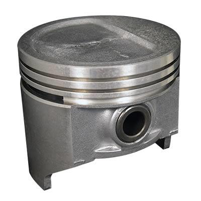 Pistons, Cast, Dish, 3.750 in. Bore, 5/64 in., 5/64 in., 3/16 in. Ring Grooves, AMC, L6, Set of 6