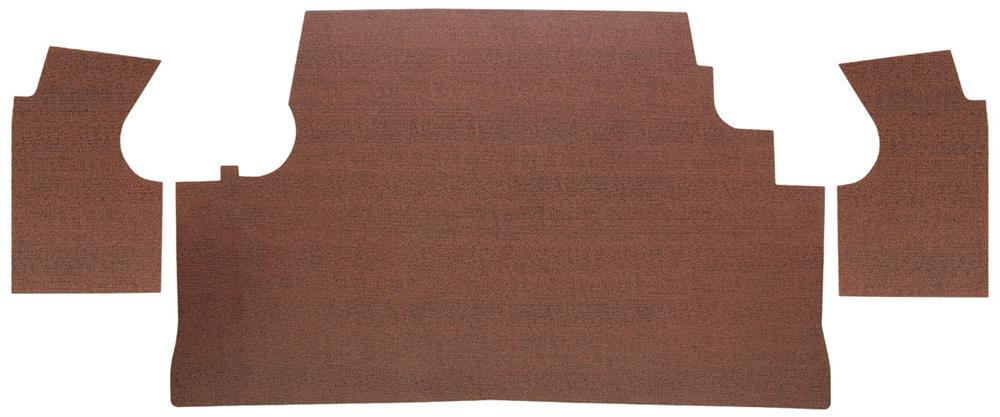 Trunk Mat, Vinyl, 1963 Catalina Coupe, Red Herringbone