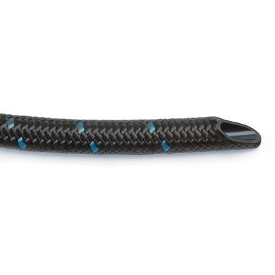 Hose, Pro-Classic, Braided Nylon, Black with Blue Tracer, -10 AN, 3 ft. Length