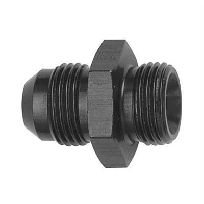Fitting, Adapter, Straight, Aluminum, Black, AN8 To 14mm x 1.5, Male