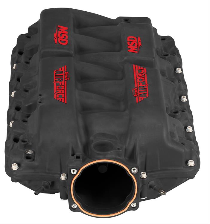 Intake Manifold, Atomic AirForce, 103mm, 2-Piece, Polymer, Black, Chevy LS7, Each