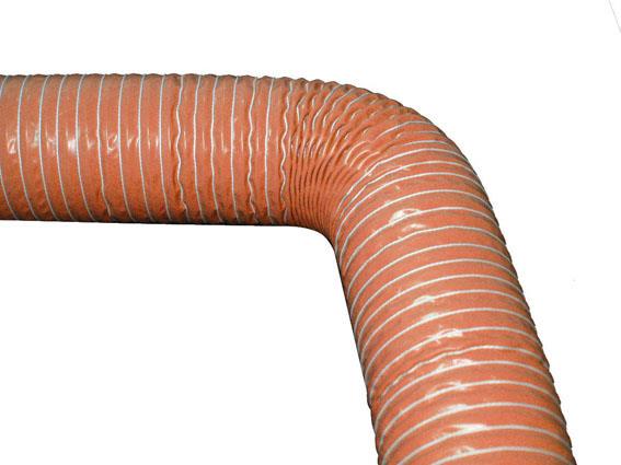 Siliconehose 1-layer 51mm Red / Brown