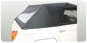 Outer Roof Cab Black Vinyl