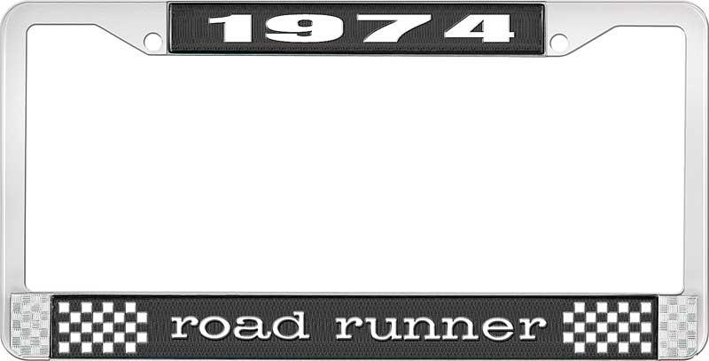 nummerplåtshållare 1974 road runner - svart