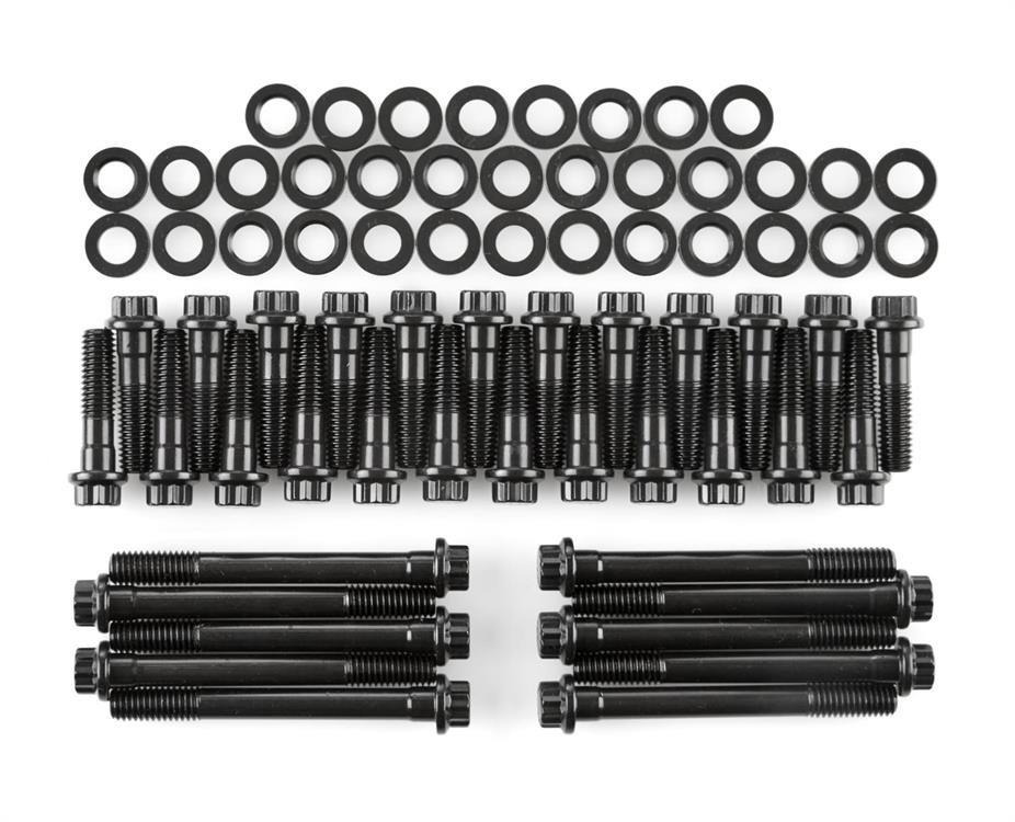 Cylinder Head Bolts, High Performance, Hex Head, Oldsmobile, 350-455, with Stock, Edelbrock RPM Heads