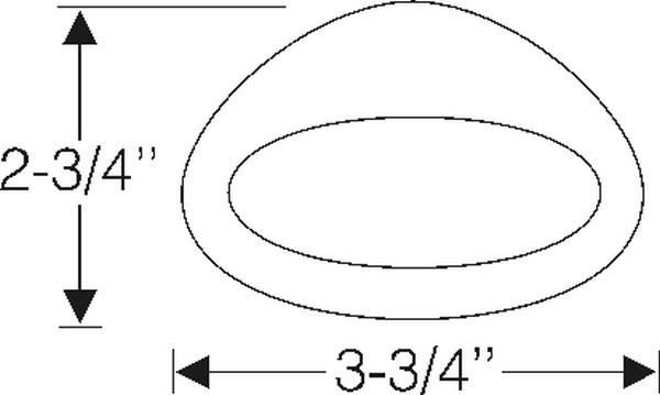 Gasket, lic. lamp body/back pl