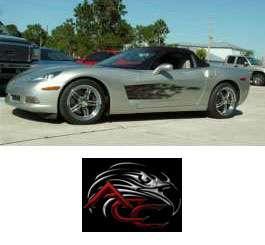 Decal,Side Flame Black,05-13