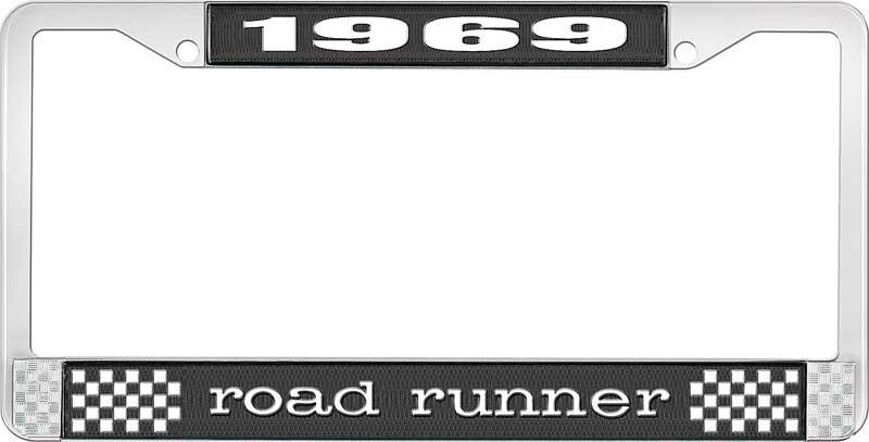 1969 ROAD RUNNER PLATE FRAME - BLACK
