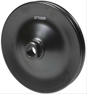 Power Steering Pulley, Saginaw, V-belt Style, 1-groove, Steel, Black, Buick, Chevy, GMC, Small Block, Each