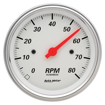 Tachometer 86mm 0-8.000rpm Arctic White