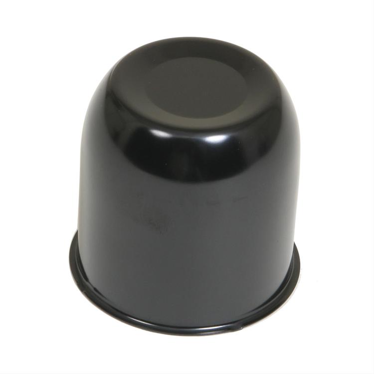 Center Cap, Steel, Black, Push-Through, 3.300 in. Diameter, Dome Style, 3.250 in. Length