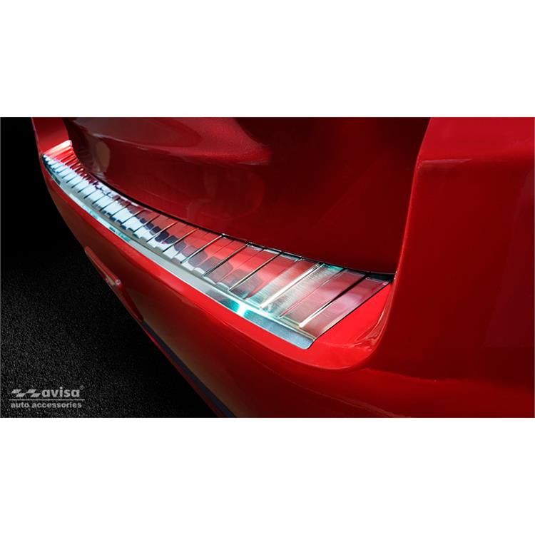 Stainless Steel Rear bumper protector suitable for Mitsubishi ASX Facelift 2019- 'Ribs'