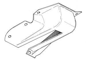 Hinge Cover Rear Trunkdoor / Roof