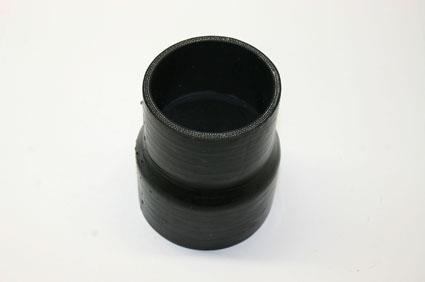 silikonslang rak 76-51mm reducering svart, 4-lagers /10cm