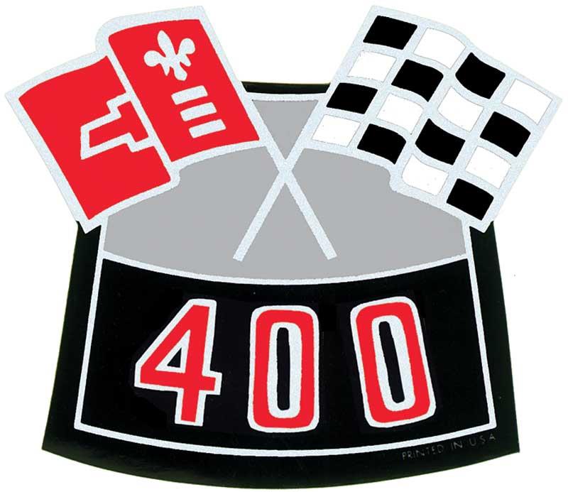 decal "400" air cleaner
