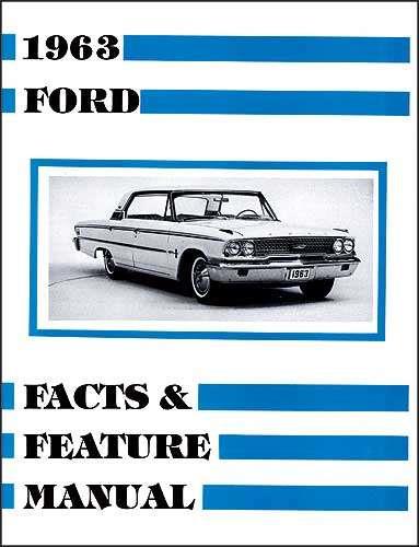 Facts & Feature Manual/ 1963 F