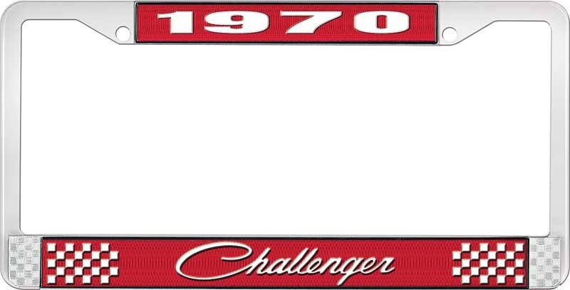 nummerplåtshållare 1970 challenger - röd