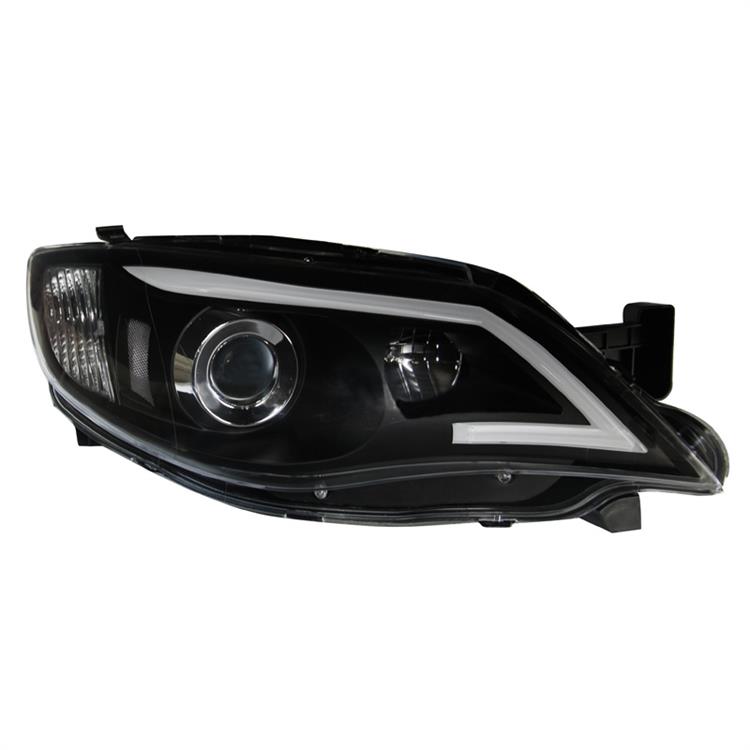 Set Koplampen in DRL-Look 'Light-Bar' passend voor Subaru Impreza 2008-2014 - Zwart