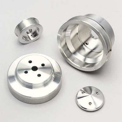 Pulley Kit, Billet aluminum, Serpentine