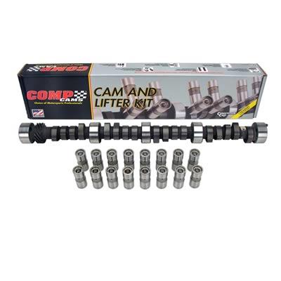 Cam and Lifters, Hydraulic Flat Tappet, Advertised Duration 284/291, Lift .484/.484, Mopar, Small Block, Kit
