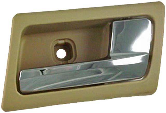 interior door handle - front right - chrome lever+beige housing (camel)