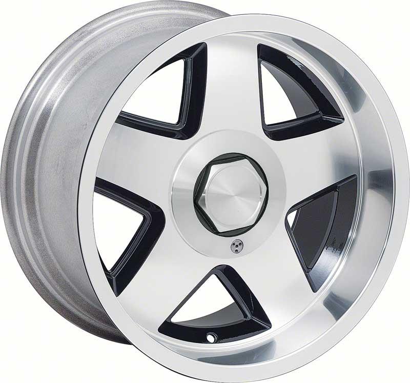 1982-02 Camaro / Firebird R15 Style 17" x 9.5" 5-Spoke Aluminum Wheel Set with Black Accents