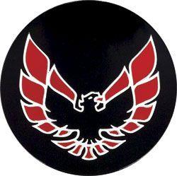 emblem centrumkåpa svart/röd