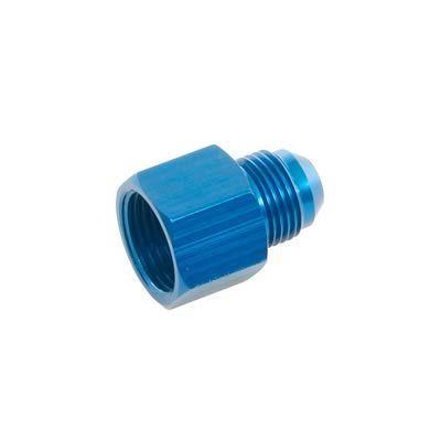 Fitting, Flare Reducer, Female -10 AN to Male -6 AN, Aluminum, Blue, Each